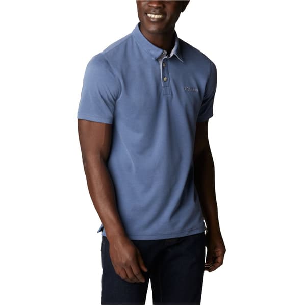 Columbia Nelson Point Polo 1772721478, Man, T-shirt, Marinblå