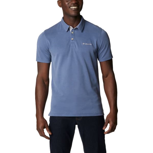 Columbia Nelson Point Polo 1772721478, Man, T-shirt, Marinblå Navy S