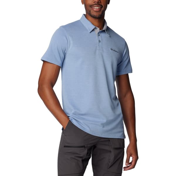 Columbia Nelson Point Polo 1772721479, Mand, T-shirt, Blå