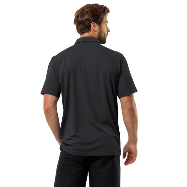 Jack Wolfskin Delfami Polo Shirt 1809801-6000, Man, T-shirt, Svart