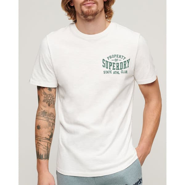 Superdry Athletic College Graphic T-shirt Med Korta ärmar Vit 2XL Man
