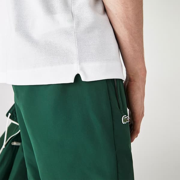 Lacoste Kortärmad Pikétröja Caiman Vit 2XL Man