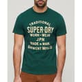 Miniatyrbild 1 av 6: Superdry Workwear Flock Graphic T-shirt Med Korta ärmar Grönt L Man