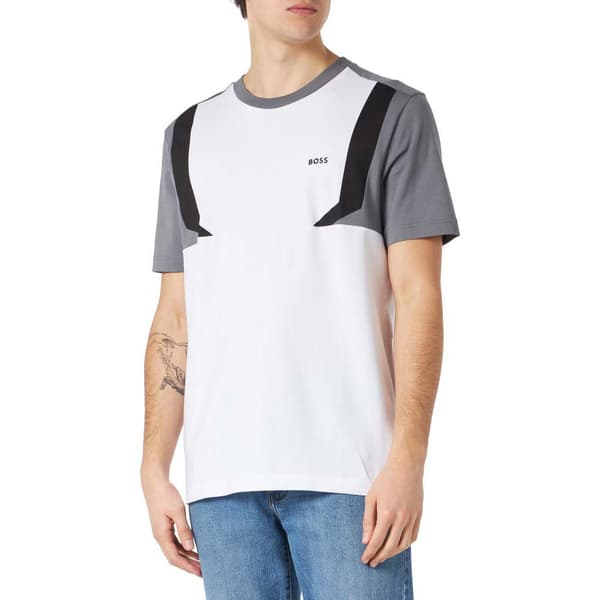 Boss 5 10203986 T-shirt Med Korte ærmer Hvid M Mand