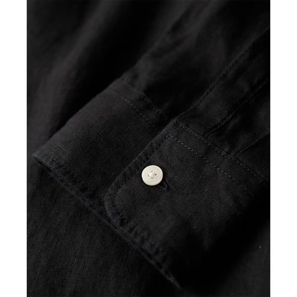 Superdry Pitkähihainen Paita Studios Casual Linen Musta L Mies