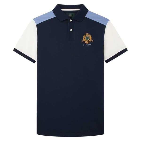 Hackett Kortärmad Piké Heritage Multi Blå XL Man