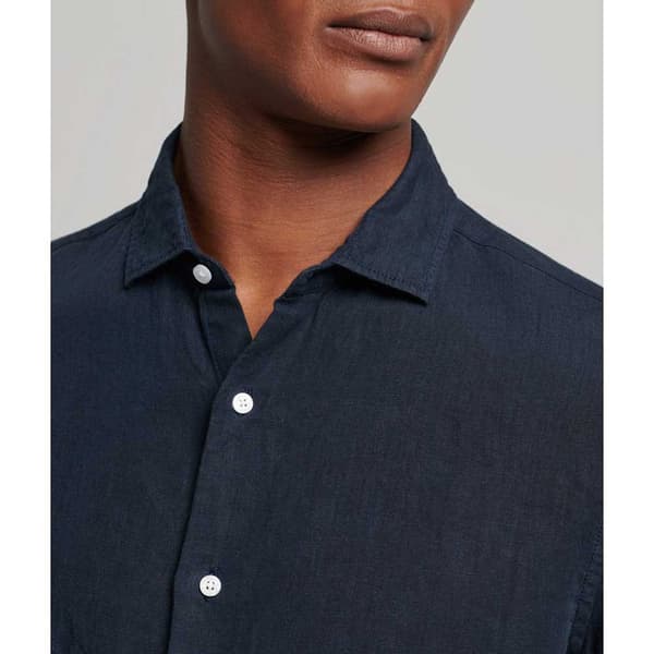 Superdry Långärmad Tröja Studios Casual Linen Brun L Man