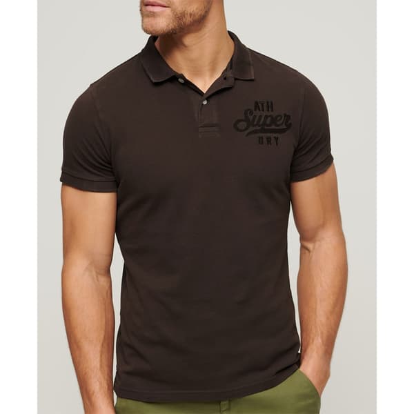 Superdry Polo Vintage Superstate Brun 2XL Mand