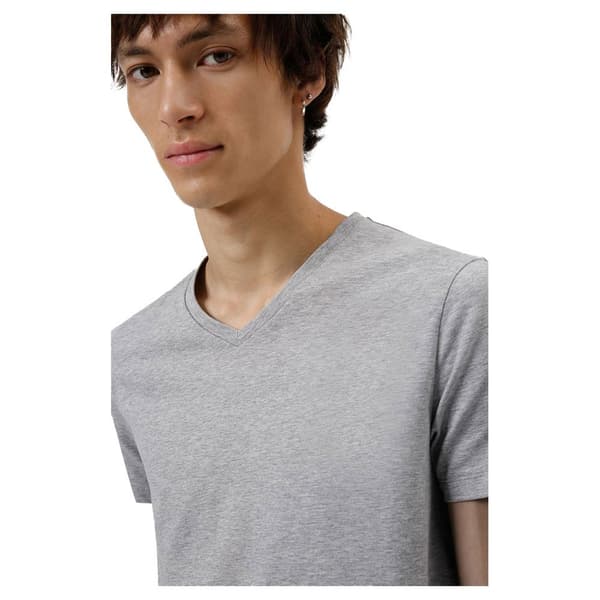Hugo Kortärmad T-shirt Med V-ringning Vit XL Man