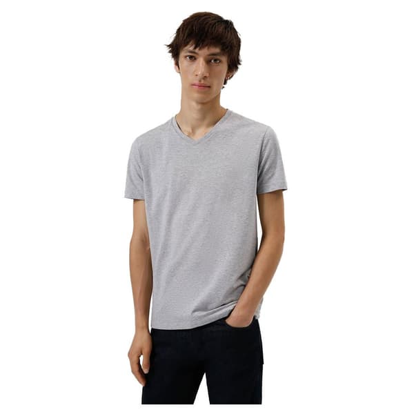 Hugo Kortärmad T-shirt Med V-ringning Vit XL Man