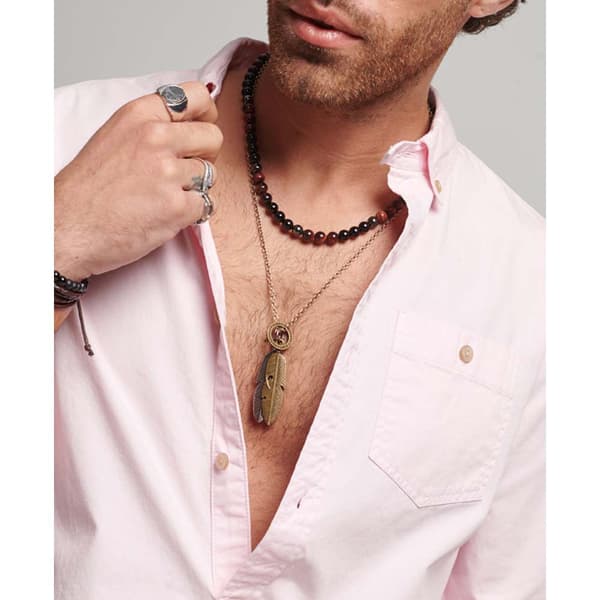 Superdry Långärmad Tröja Merchant Rosa 2XL Man