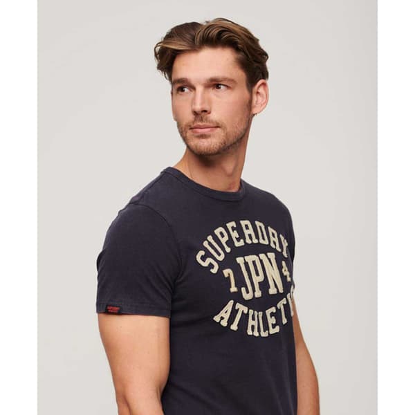 Superdry Vintage Athletic Lyhythihainen T-paita Sininen L Mies