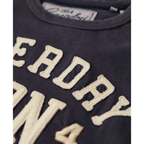 Superdry Vintage Athletic Lyhythihainen T-paita Sininen L Mies