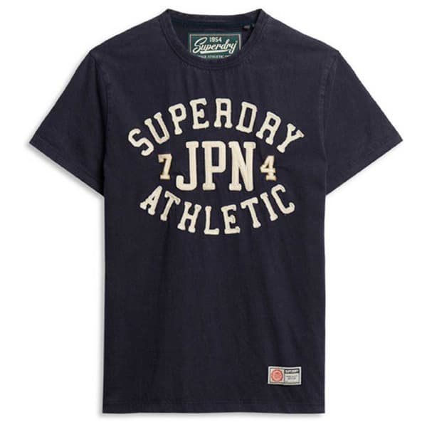 Superdry Vintage Athletic Lyhythihainen T-paita Sininen L Mies