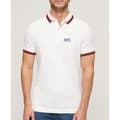 Miniatyrbild 1 av 6: Superdry Kortärmad Piké Sportswear Relaxed Tipped Vit L Man