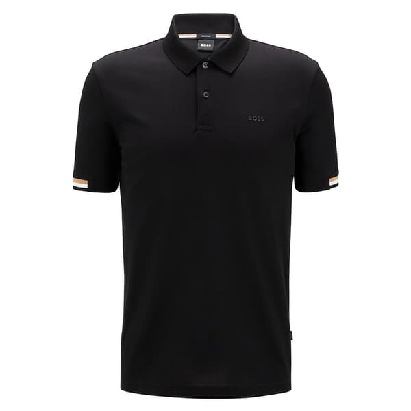 Boss Kortærmet Polo Parlay Sort 3XL Mand