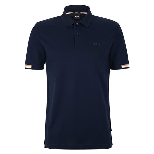 Boss Kortærmet Polo Parlay Sort 3XL Mand