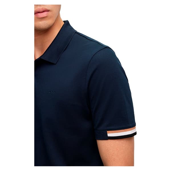 Boss Kortærmet Polo Parlay Sort 3XL Mand