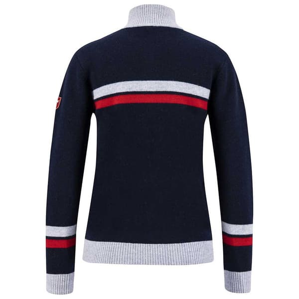 Swix Blizzard Warm Halv Lynlås Langærmet T-shirt Blå S Kvinde