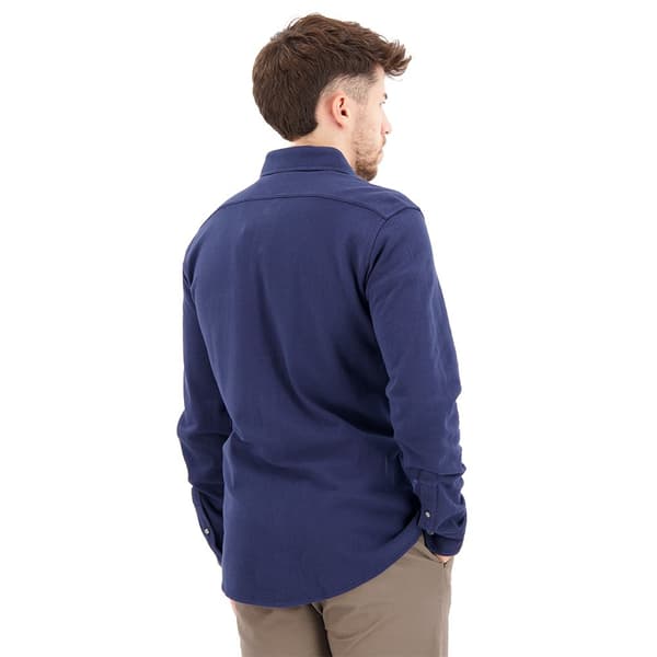 Dockers Långärmad Tröja Alpha 360 Button Up Blå XL Man