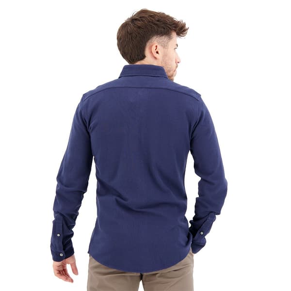 Dockers Långärmad Tröja Alpha 360 Button Up Blå XL Man