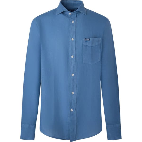 FaÇonnable Lang ærmet Skjorte Cl Sprd Gdlin Blå 2XL Mand