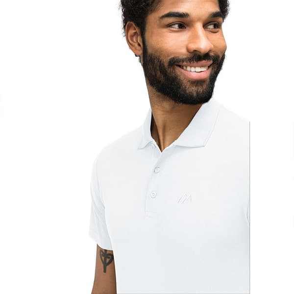 Maier Sports Kortärmad Piké Ulrich Vit 7XL Man