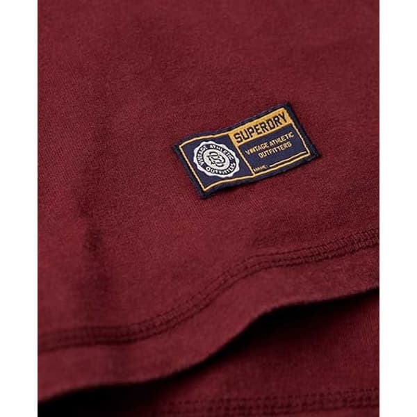 Superdry Vintage Athletic Chest T-shirt Med Lång ärm Röd M Man