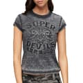 Miniatyrbild 2 av 6: Superdry Retro Rocker T-shirt Med Korta ärmar Grå XS Kvinna