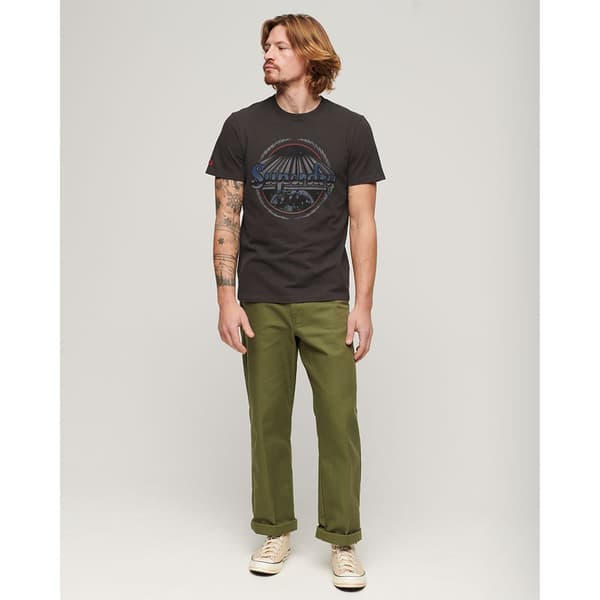 Superdry Rock Graphic Band T-shirt Med Korta ärmar Brun XL Man