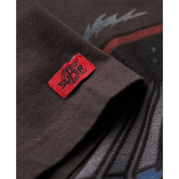 Superdry Rock Graphic Band T-shirt Med Korta ärmar Brun XL Man