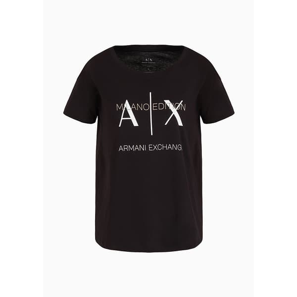 Armani Exchange 3dyt36_yj3rz Lyhythihainen T-paita Musta M Nainen