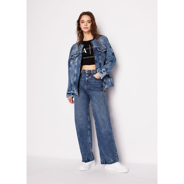 Armani Exchange 3dyt36_yj3rz Lyhythihainen T-paita Musta M Nainen