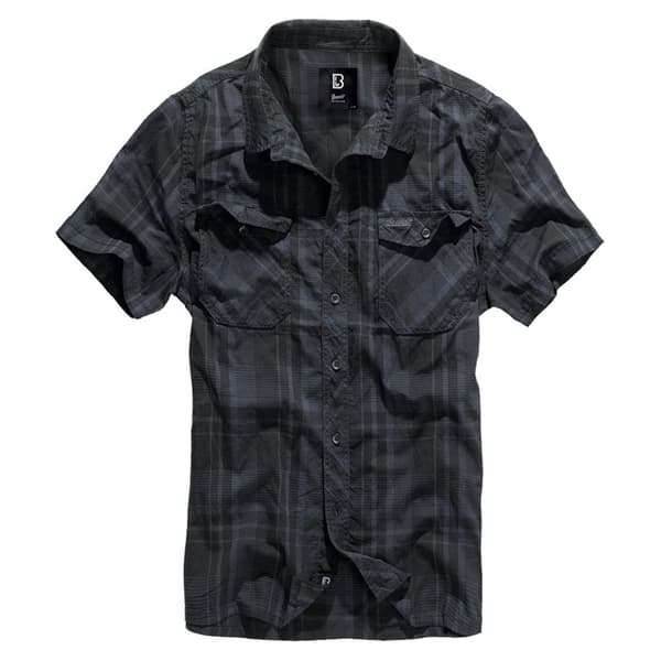 Brandit Kortærmet Skjorte Roadstar Sort 5XL Mand