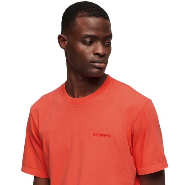 Superdry Overdyed Logo Loose Lyhythihainen T-paita Oranssi XL Mies