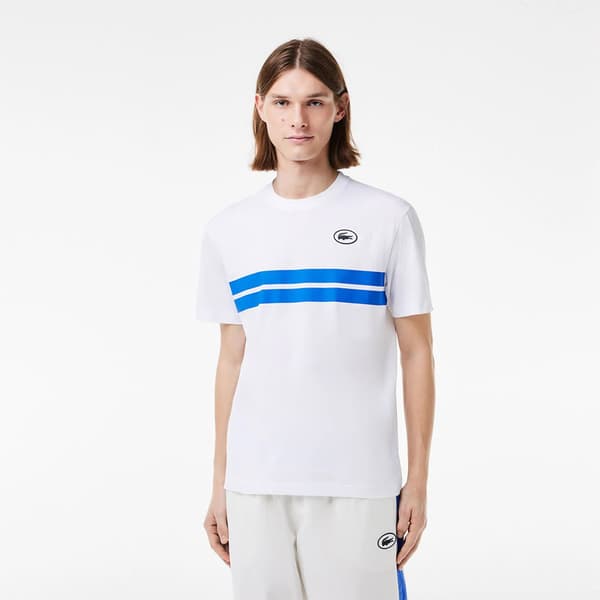 Lacoste Th8590 T-shirt Med Korte ærmer Hvid 4 Mand