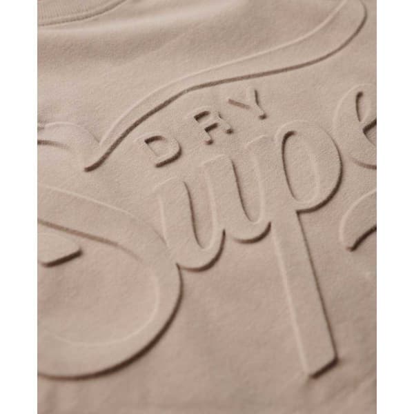 Superdry Embossed Archive Graphic T-shirt Med Korta ärmar Beige XL Man