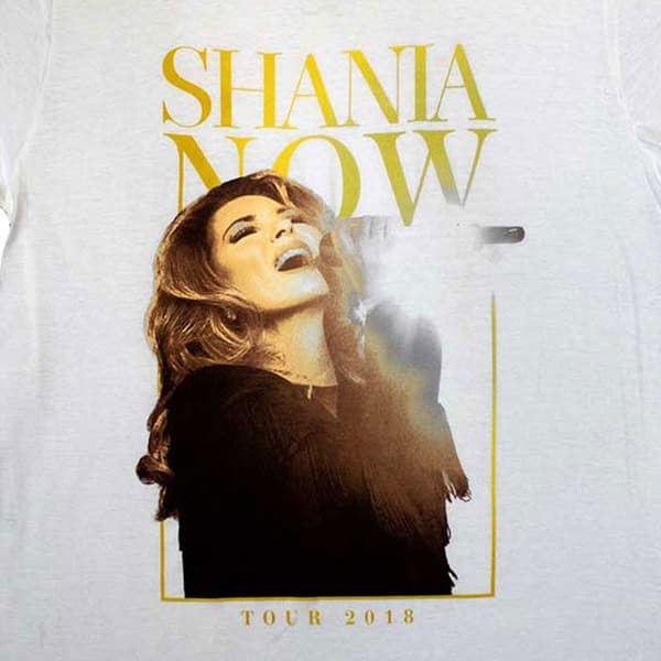 Shania Twain Tour 2018 Mic Photo T Shirt