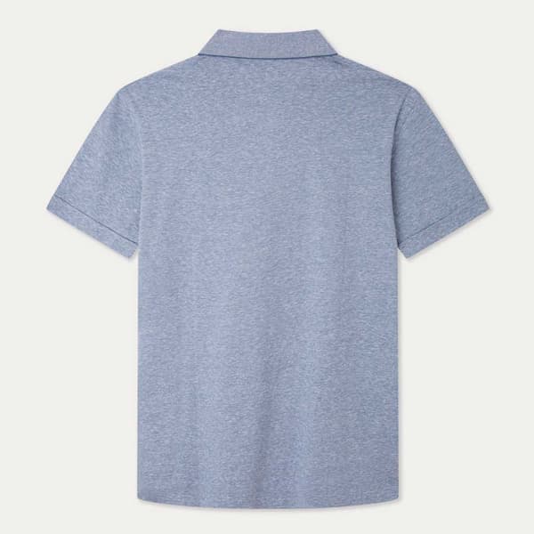 Hackett Kortærmet Polo Cott Linen Filafil Blå S Mand