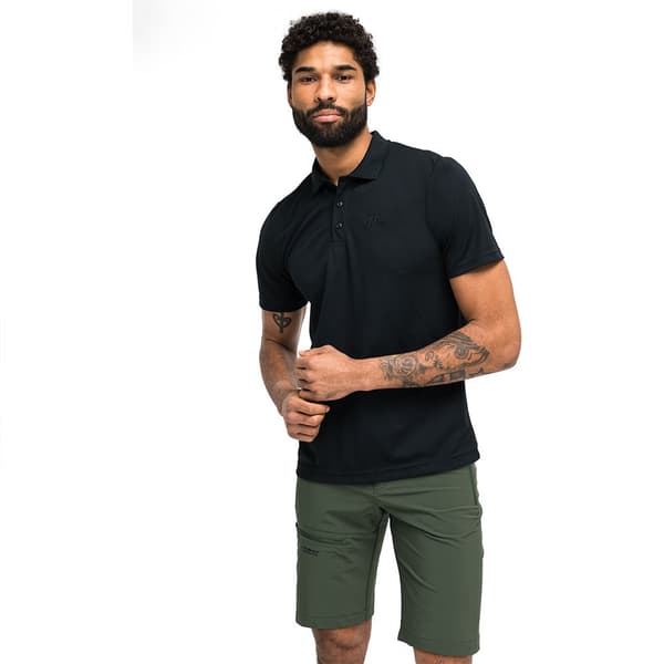 Maier Sports Kortärmad Piké Ulrich Svart 5XL Man