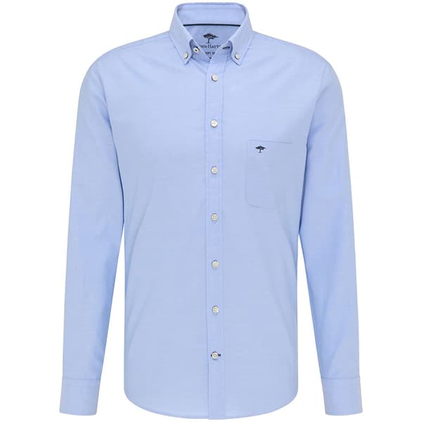 Fynch Hatton Lang ærmet Skjorte 10005500 Blå 3XL Mand
