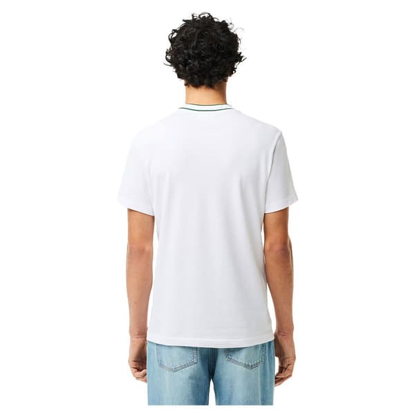 Lacoste Th8174 T-shirt Med Korte ærmer Hvid 6 Mand