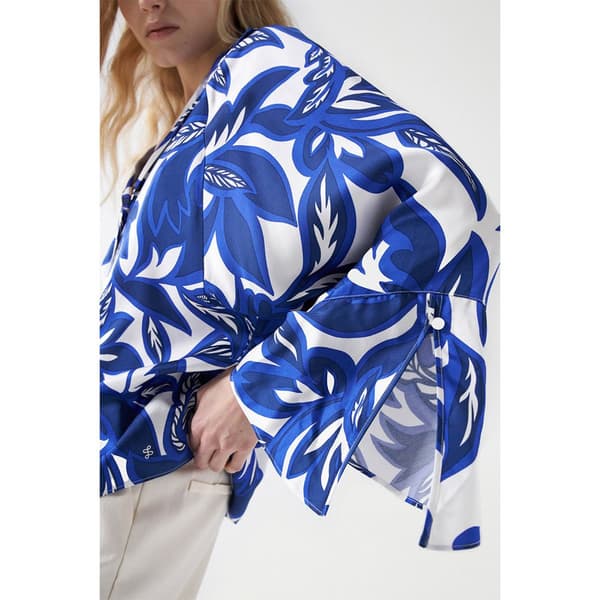 Salsa Jeans Långärmad Tröja Print Blå S Kvinna