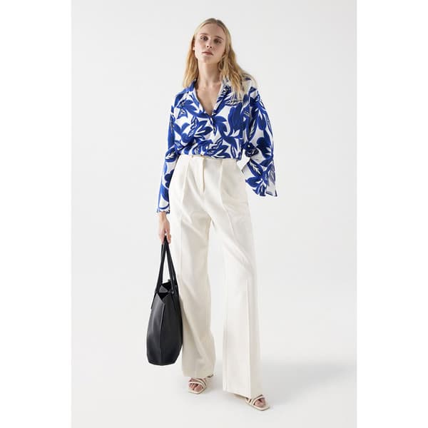 Salsa Jeans Långärmad Tröja Print Blå S Kvinna