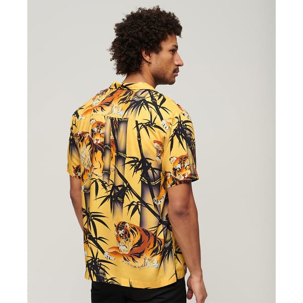 Superdry Kortärmad Tröja Hawaiian Resort Gul XL Man