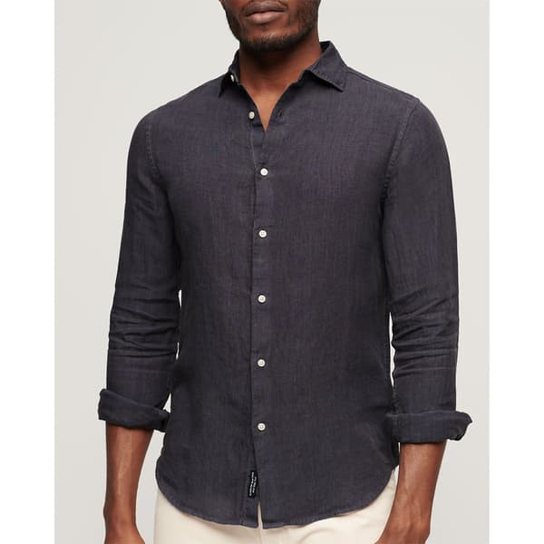 Superdry Långärmad Tröja Studios Casual Linen Grå XL Man