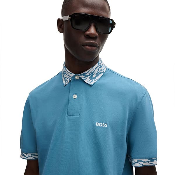 Boss Polo Ocean Blå L Man