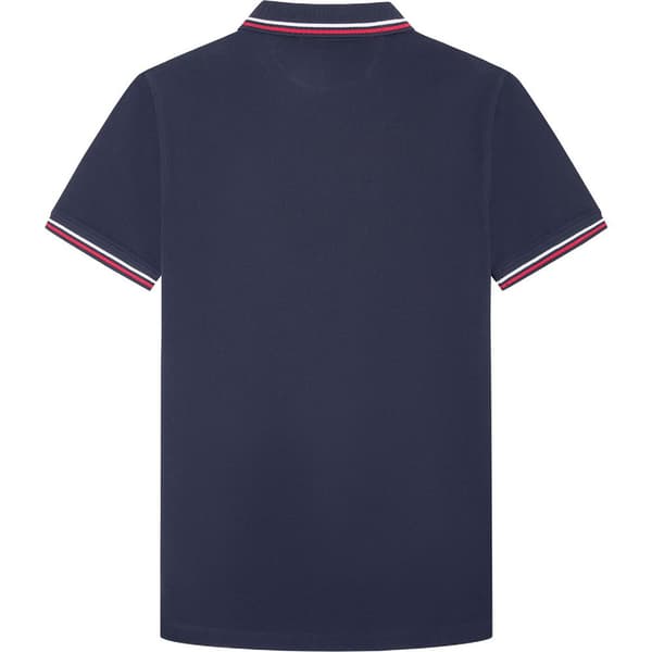 FaÇonnable Kortärmad Piké Pima Flag Blå 3XL Man