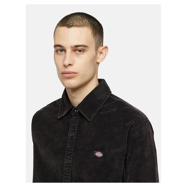 Dickies Lang ærmet Skjorte Chase City Sort L Mand
