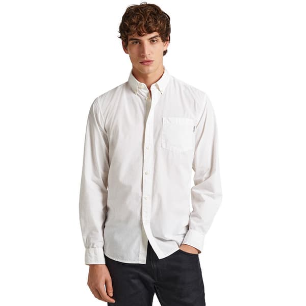 Pepe Jeans Pitkähihainen Paita Prince Beige L Mies